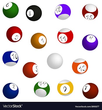Billiard balls set vector image
