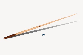 Billiard cue clipart, sport equipment | Free Vector - rawpixel