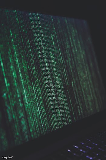 Binary code on a laptop | Free public domain photo - 432895