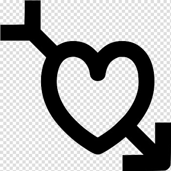 Binary Computer Icons Black and white Heart Love, heart transparent background PNG clipart