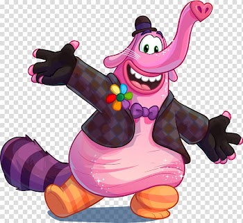 Bing Bong YouTube, inside out transparent background PNG clipart