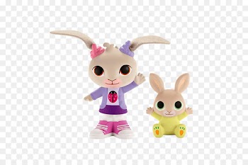 Bing Shopping Fisher-Price Stuffed toy - Cartoon bunny hand painted rabbit doll two rabbits 
