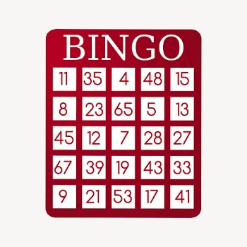 Bingo board clipart, toy illustration | Free Vector - rawpixel
