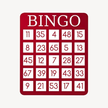 Bingo board sticker, toy illustration | Free PSD - rawpixel
