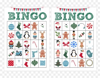 Bingo card Christmas Child Game - calling card template 