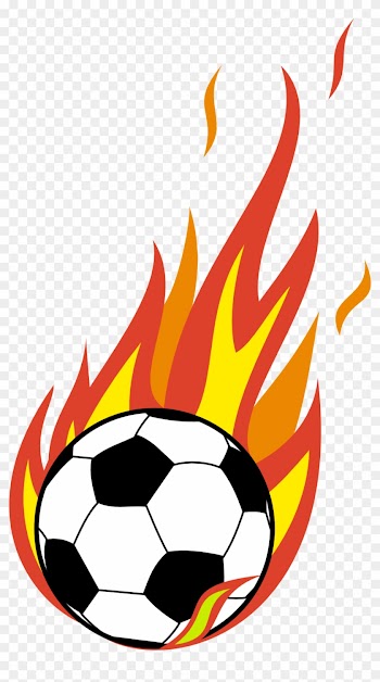 Binoculars Clip Art - Flaming Soccer Ball Clip Art