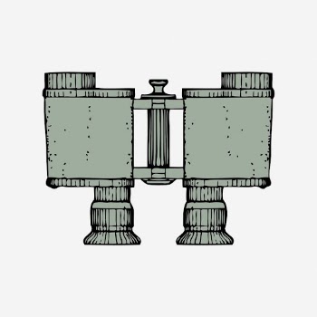 Binoculars clipart, vintage object illustration. | Free Photo - rawpixel