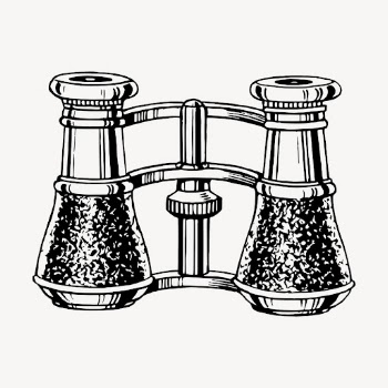 Binoculars clipart, vintage object illustration | Free Vector - rawpixel