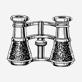 Binoculars drawing, vintage object illustration. | Free Photo - rawpixel