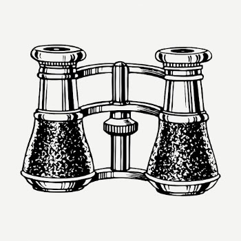 Binoculars drawing, vintage object illustration | Free PSD - rawpixel