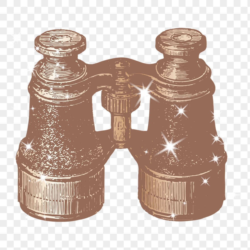 Binoculars png sticker, sparkly aesthetic | Free PNG Illustration - rawpixel
