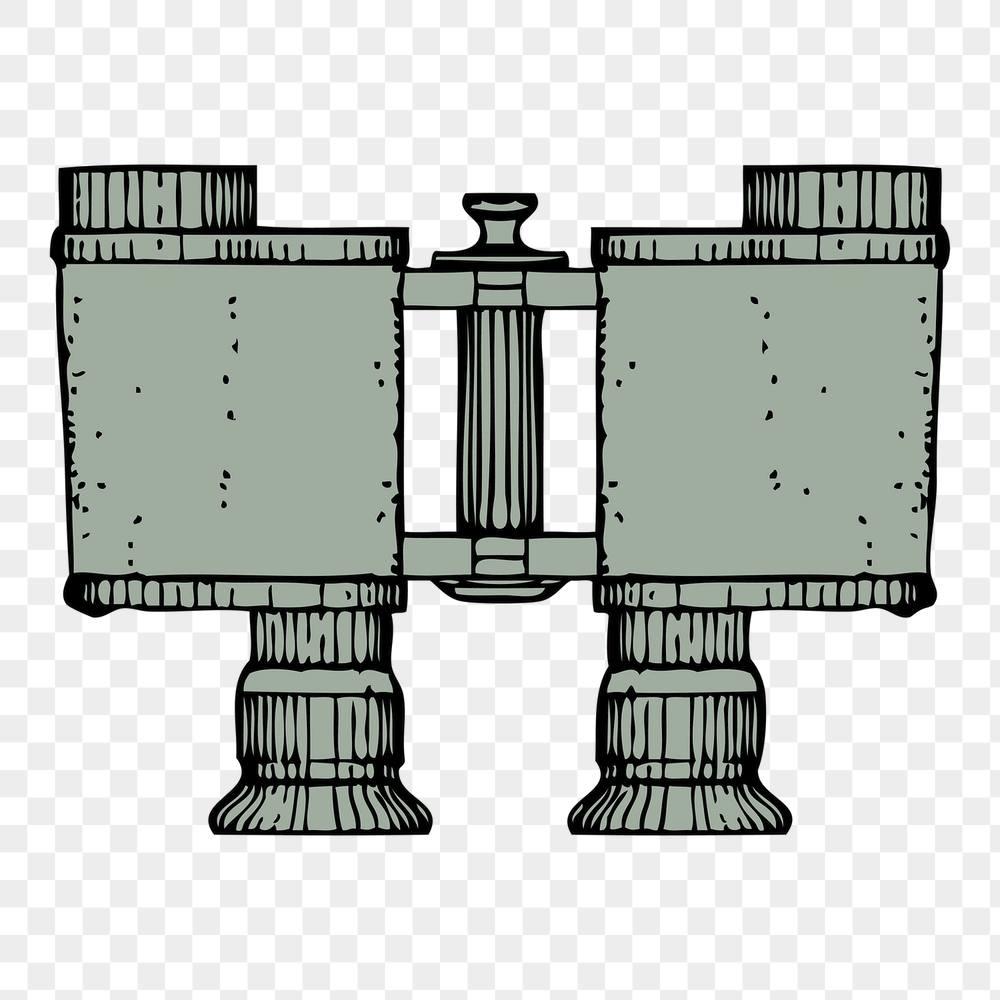 Binoculars png sticker, vintage object | Free PNG - rawpixel