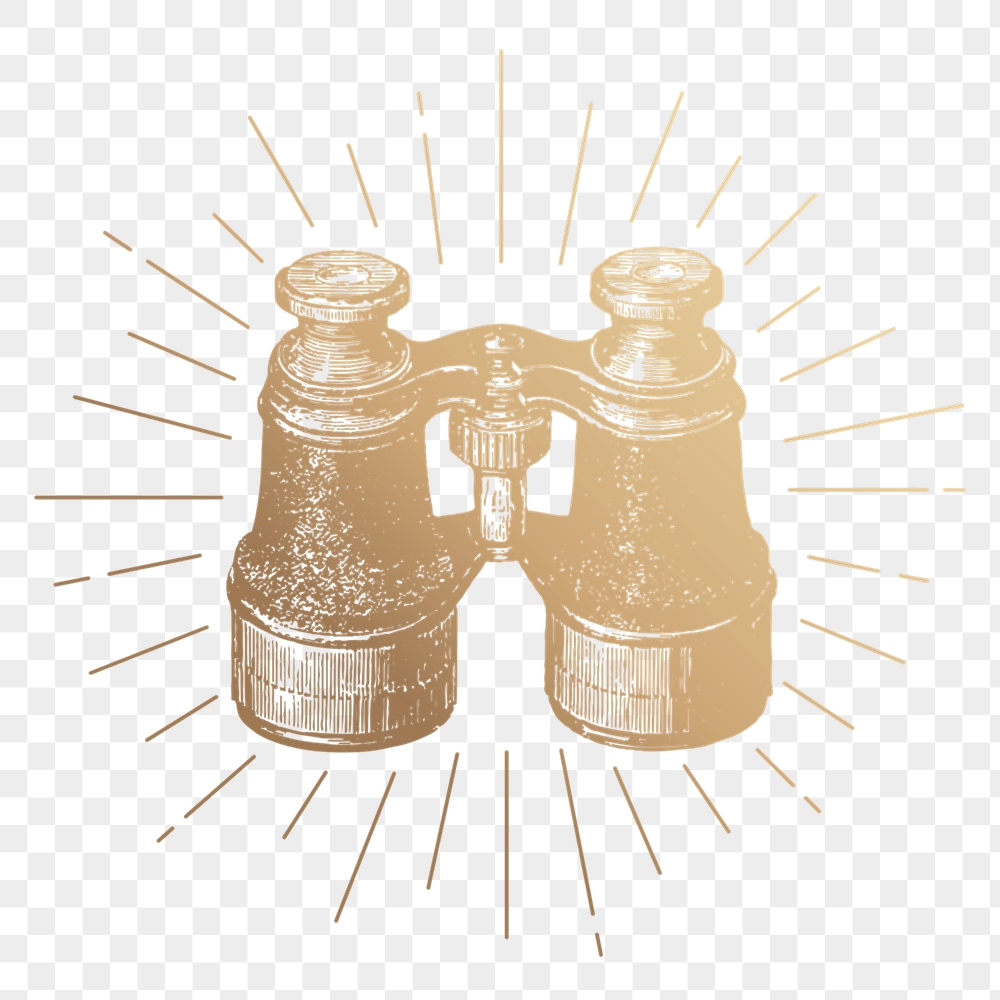 Binoculars png sticker, vintage travel | Free PNG Illustration - rawpixel