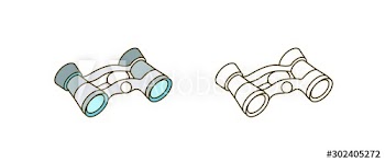 Binoculars vector illustration