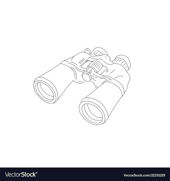Binoculars vector image