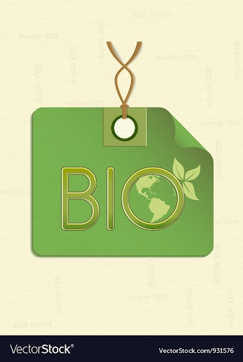 Bio shopping tag vector image