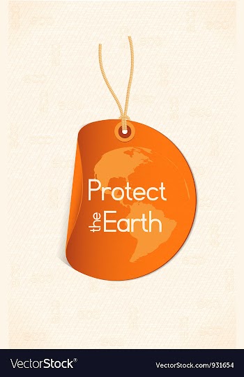 Bio shopping tag vector image
