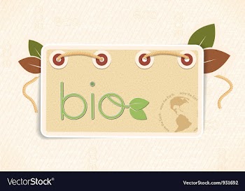 Bio shopping tag vector image