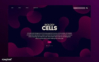 Biology cells informational website graphic | Free stock vector - 458416