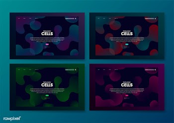 Biology cells informational website graphic | Free stock vector - 458444
