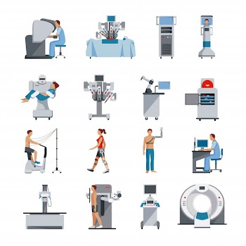 Bionic icons Free Vector