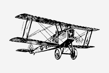 Biplane drawing, vintage vehicle illustration. | Free Photo - rawpixel