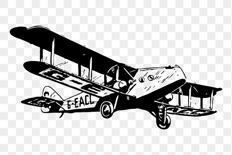 Biplane png sticker illustration, transparent | Free PNG - rawpixel