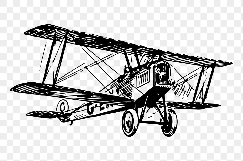 Biplane png sticker, vintage vehicle | Free PNG - rawpixel