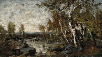 Birches by the water, 1877 | Free Photo - rawpixel