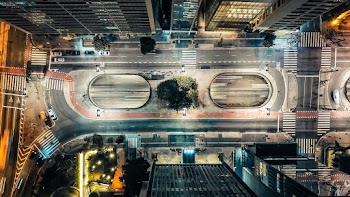 Bird' Eye View Of Buildings