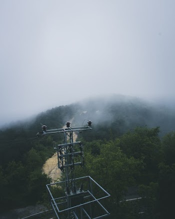 Bird's Eye Photography of Electricity Tower