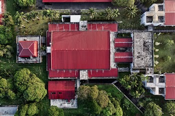 Bird's Eye Photography of Red and White Building