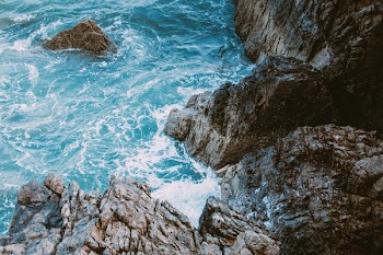 Bird's Eye View of Body of Water