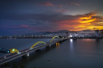 Bird's Eye View Of City During Dawn