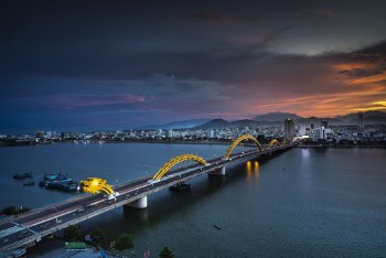 Bird's Eye View Of City During Dawn