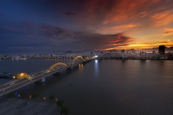 Bird's Eye View Of City During Dawn