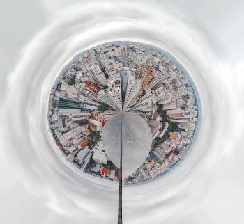 Bird's Eye View of Cityscape