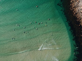 Bird's Eye View Of Coast During Daytime