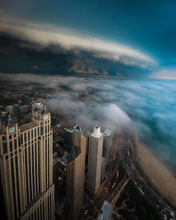 Bird's Eye View of High-rise Buildings