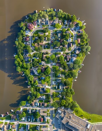 Bird's Eye View Of Houses During Daytime