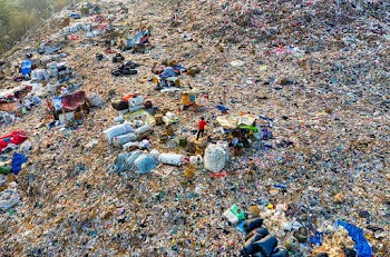 Bird's Eye View Of Landfill During Daytime