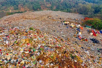 Bird's Eye View Of Landfill During Daytime