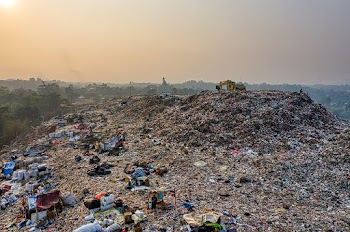 Bird's Eye View Of Landfill During Daytime