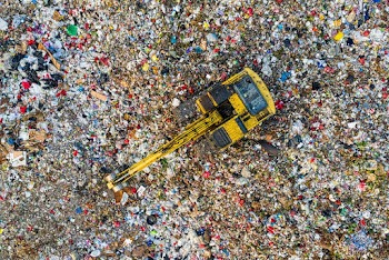 Bird's Eye View Of Landfill During Daytime