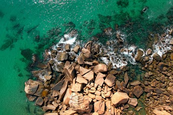 Bird's Eye View Of Rocky Shore