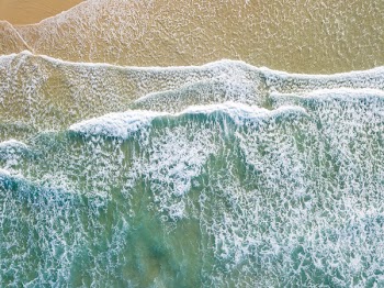 Bird's Eye View of Seashore