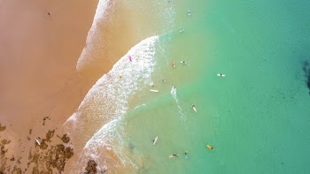 Bird's Eye View Of Seashore During Daytime