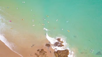 Bird's Eye View Of Seashore During Daytime
