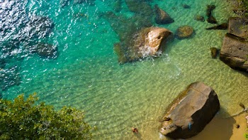 Bird's Eye View Of Seashore During Daytime