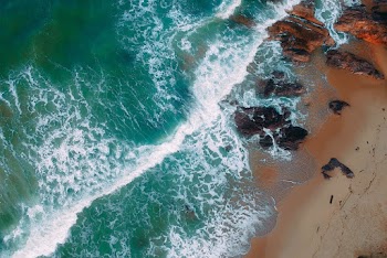 Bird's Eye View Of Shore During Daytime
